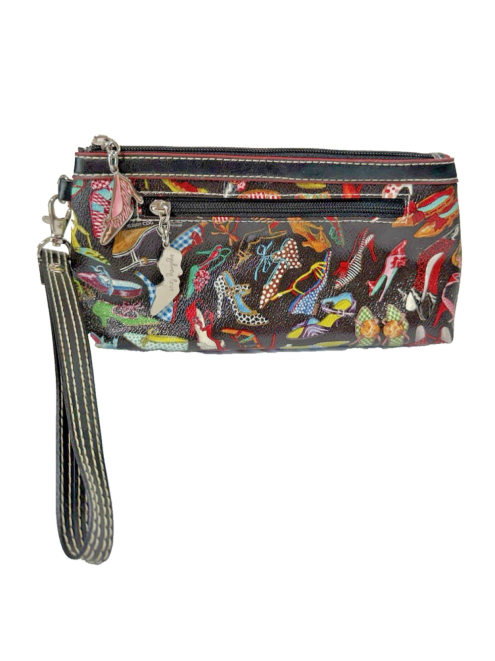Sydney Love Fashionistas Shoe Print Wristlet Clutch wallet 2007